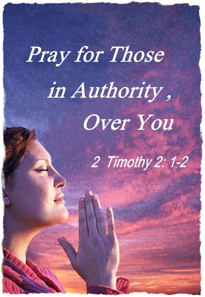 Choose to Pray for Those in Authority Over You | Barbara's Banter